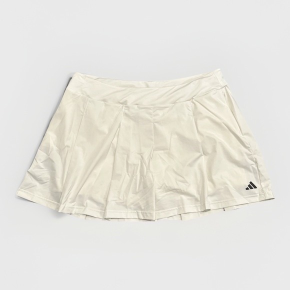 adidas Skirt Womens XL Ultimate365 Tour Pleated TwistKnit Ivory Golf Tennis - Picture 1 of 8